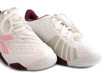 Image showing White sport shoes