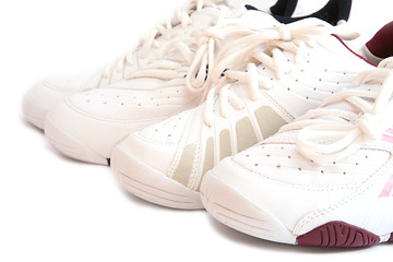 Image showing White sport shoes