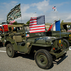 Image showing Two old Jeep