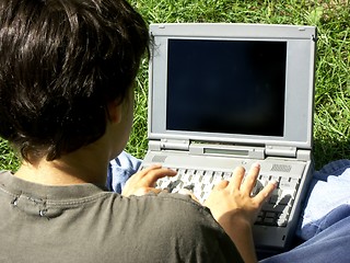 Image showing teen and laptop #2