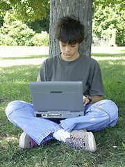 Image showing teen and laptop #2