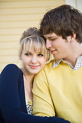 Image showing Young caucasian couple in love