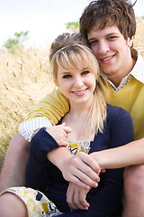 Image showing Young caucasian couple in love