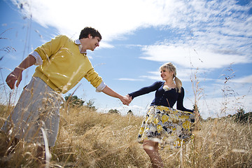 Image showing Young caucasian couple in love