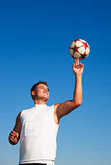 Image showing Spinning Soccer Ball