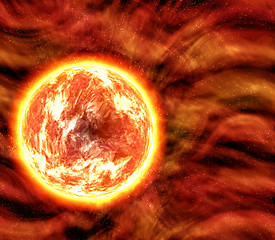 Image showing sun or lava planet