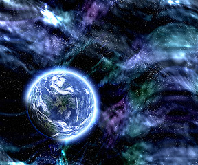 Image showing space planet scene