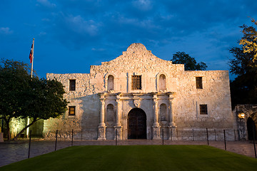 Image showing Alamo at twilight