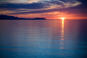 Image showing Strait of Juan de Fuca Sunset