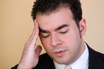 Image showing Man With a Headache