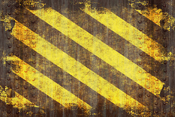 Image showing Grunge Hazard Stripes