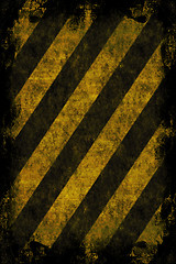 Image showing Grunge Hazard Stripes