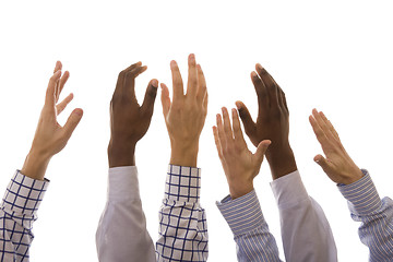 Image showing Hands up