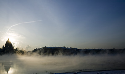 Image showing Winter on Niva river