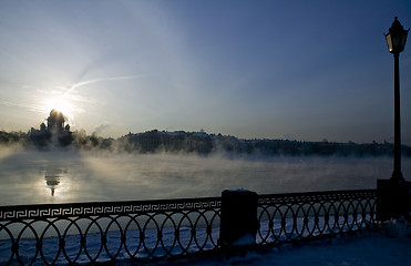 Image showing Winter on Niva river