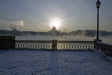 Image showing Winter on Niva river