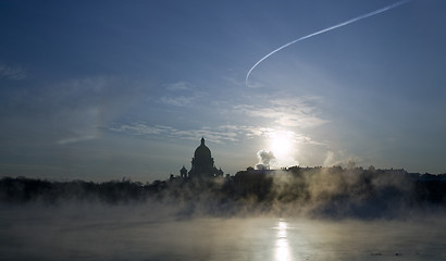 Image showing Winter on Niva river