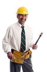 Image showing contractor with tools