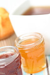 Image showing cup of tea with confiture