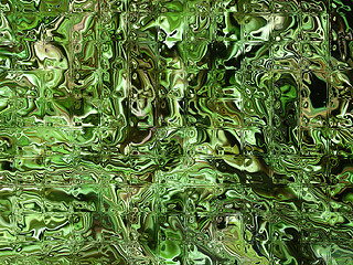 Image showing Green Brick Glass