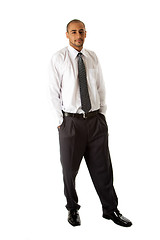 Image showing Handsome business man standing
