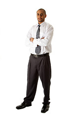 Image showing Handsome business man standing