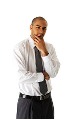 Image showing Handsome business man standing