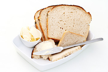 Image showing bread and butter