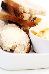 Image showing bread and butter