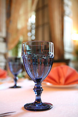 Image showing Blue Goblet for Wine