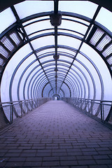 Image showing futuristic glass tunnel