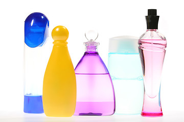 Image showing varicoloured vials