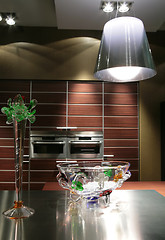Image showing interior of the modern kitchen
