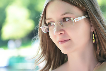 Image showing young girl in glasses