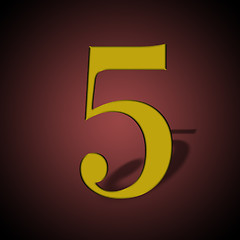 Image showing Number 5