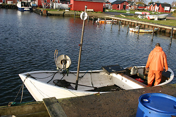 Image showing harbour in skåre in sweden