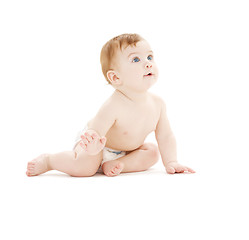 Image showing baby boy in diaper
