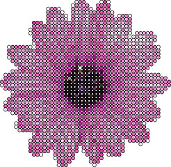 Image showing Flower made from circles