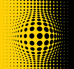 Image showing Yellow abstract background