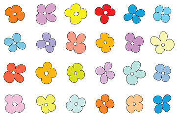 Image showing Simple flower pattern