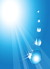 Image showing Water drops