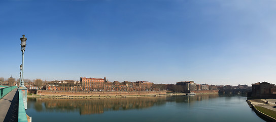 Image showing Panoramic picture Toulouse city in France