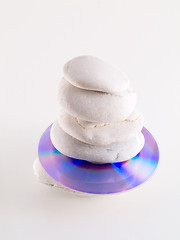 Image showing cd and zen stones