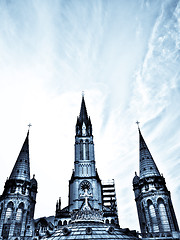 Image showing Basilica in Lourdes