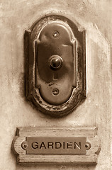 Image showing Old doorbell