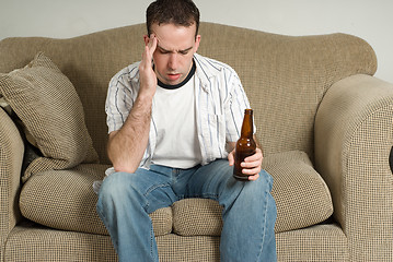Image showing Man With Drinking Problem