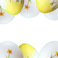 Image showing Painted easter eggs 