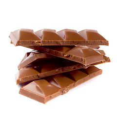 Image showing pile of milk chocolate