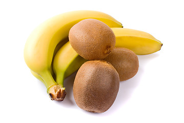 Image showing fresh kiwi and banana