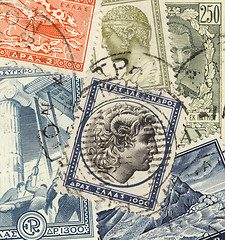 Image showing greek postage